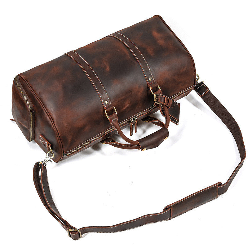 Sac de voyage en cuir Crazy Horse — Édition Nomade — image 6