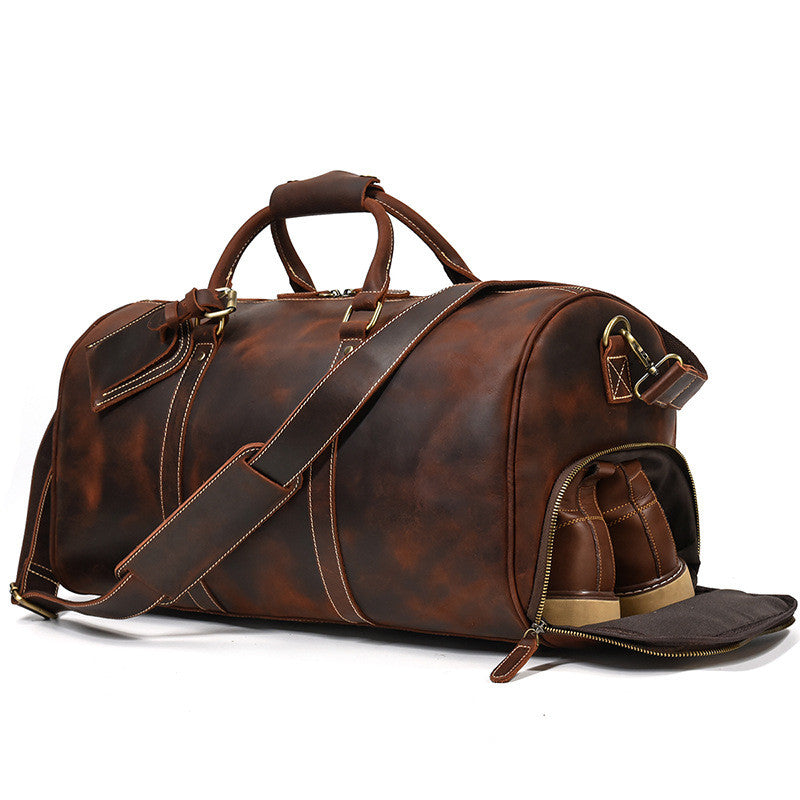 Sac de voyage en cuir Crazy Horse — Édition Nomade — image 3