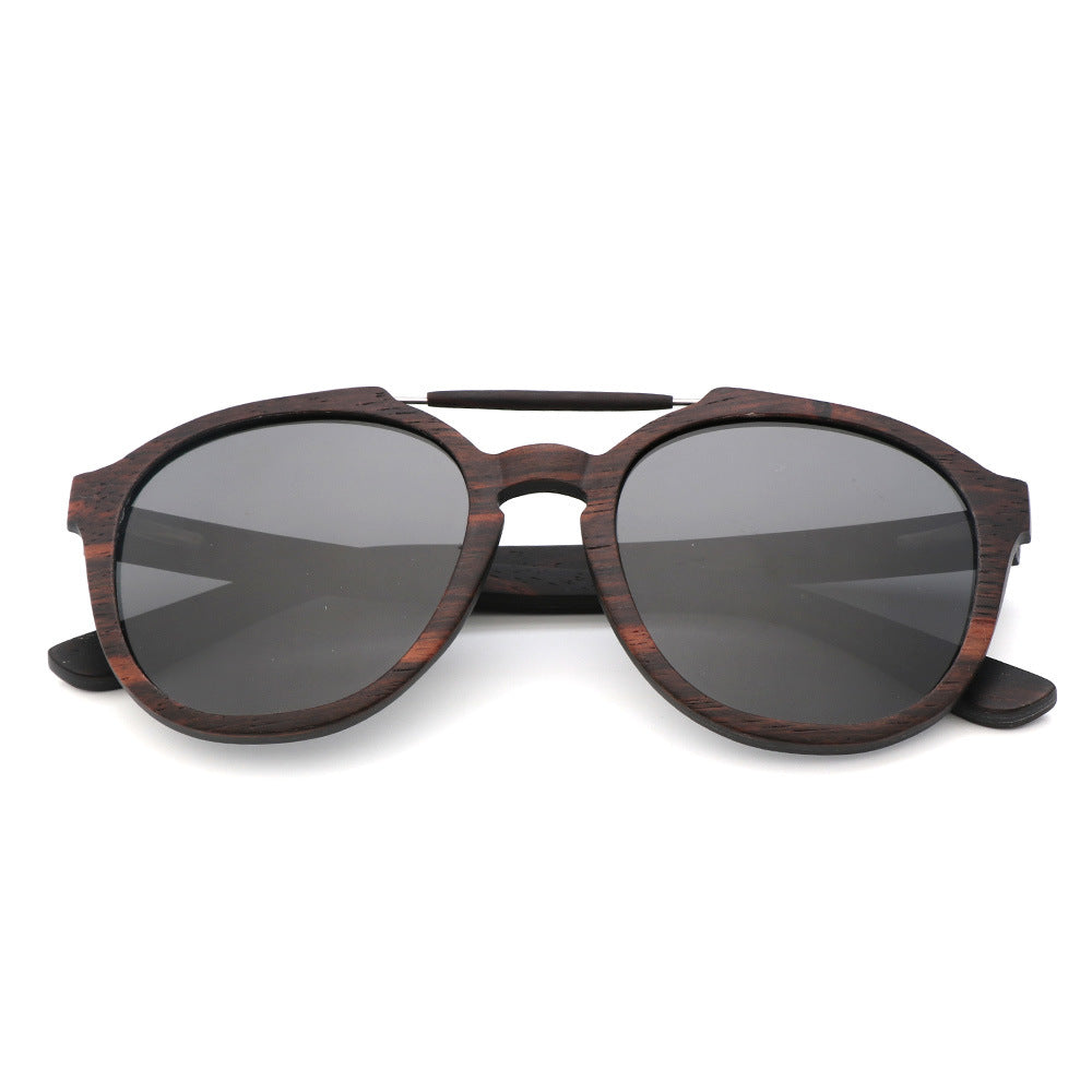 Lunettes de soleil en bois de bambou — vue 9