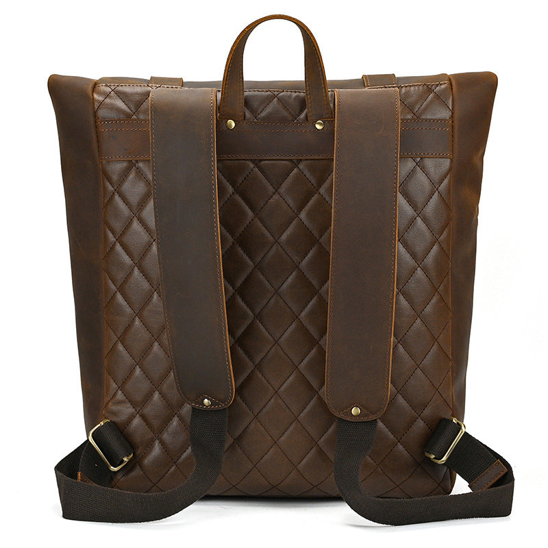Sac à dos rétro en cuir véritable — Édition Voyage — image 9
