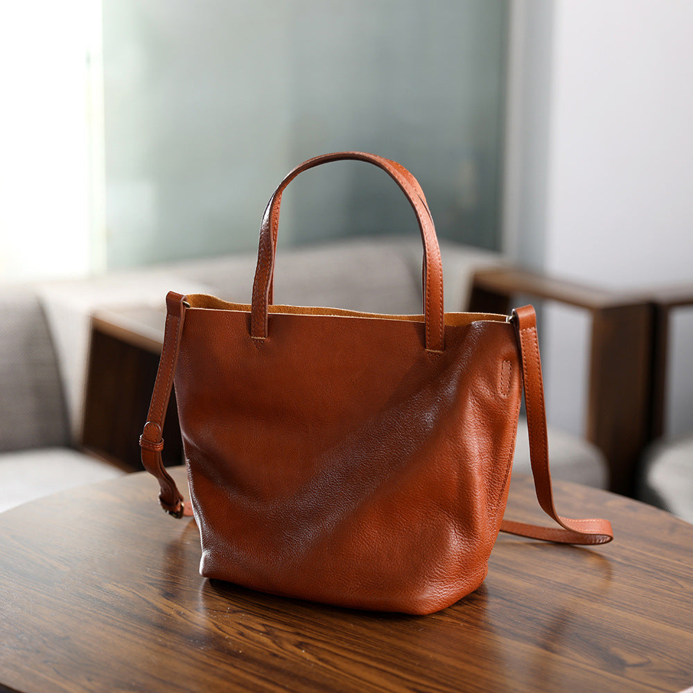 Sac bandoulière femme minimaliste en cuir — vue 5