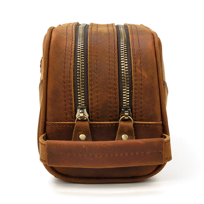 Trousse de toilette en cuir Crazy Horse — Édition Voyage — image 4