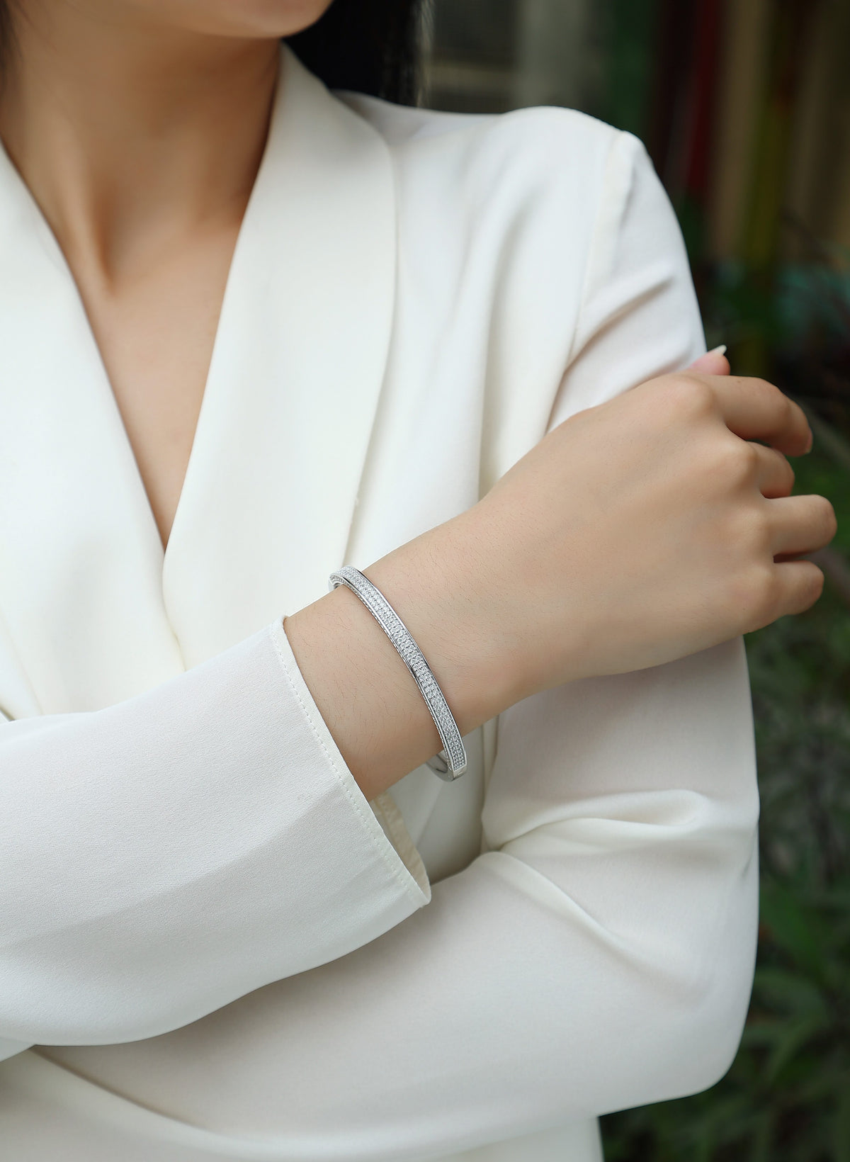 Bracelet Cosmic Trajectory en moissanite S925 — image 3
