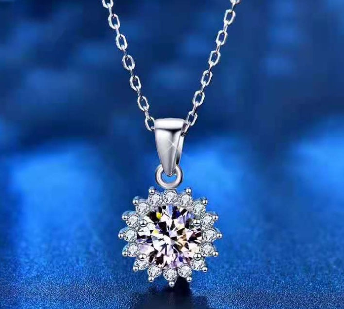 Collier Tournesol en argent 925 — Édition Botanique — image 2