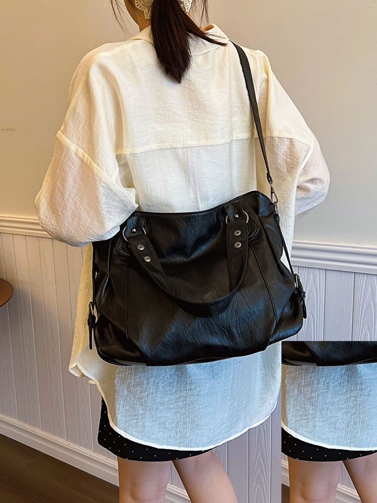Sac Tote Atelier — Noir — vue 2
