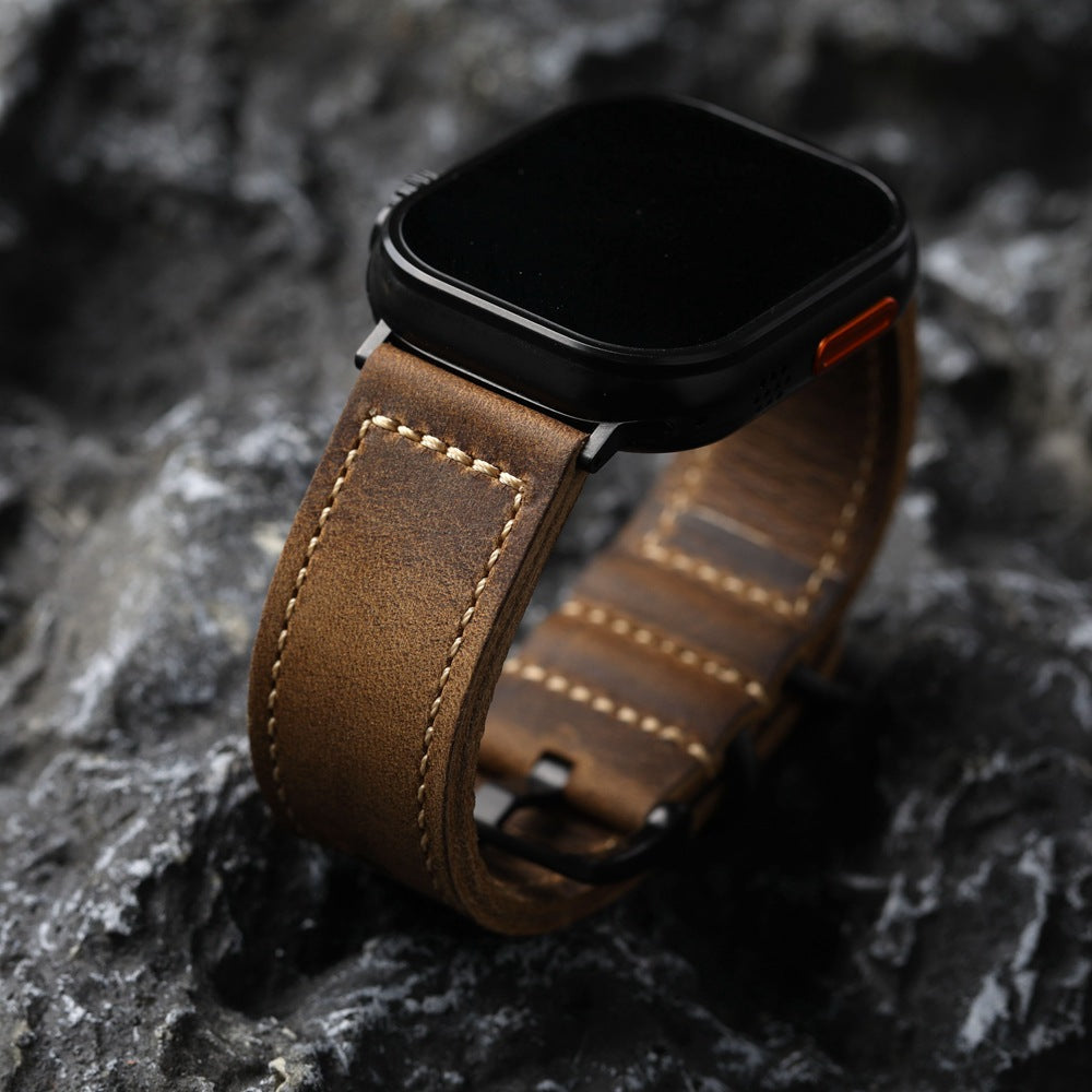 Bracelet de montre en cuir pleine fleur — Édition Atelier — image 5