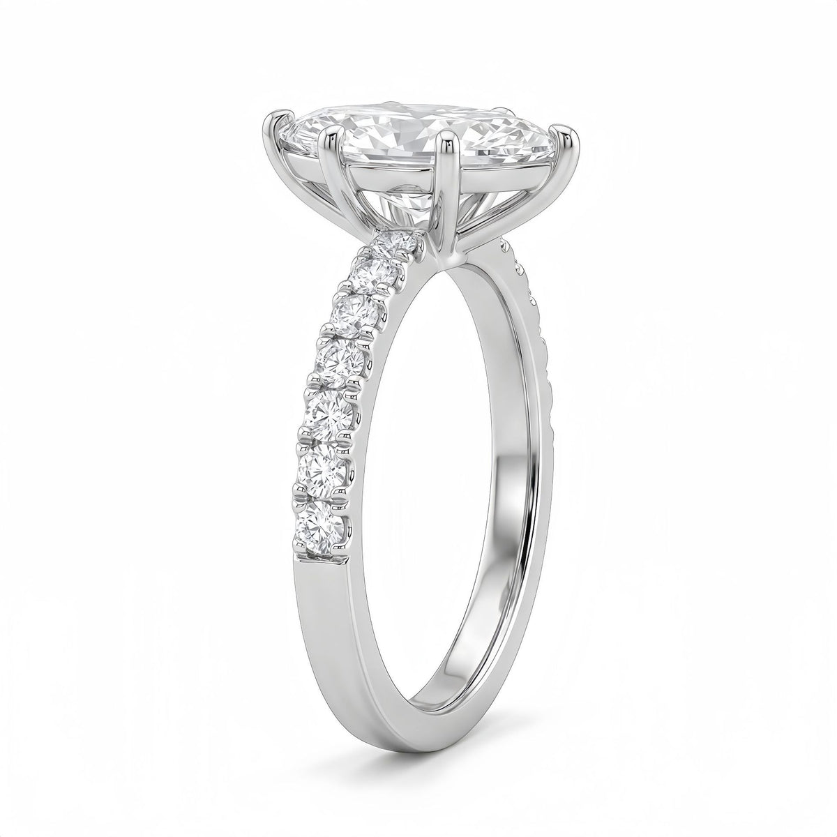 Bague œil de cheval en moissanite S925 — image 6