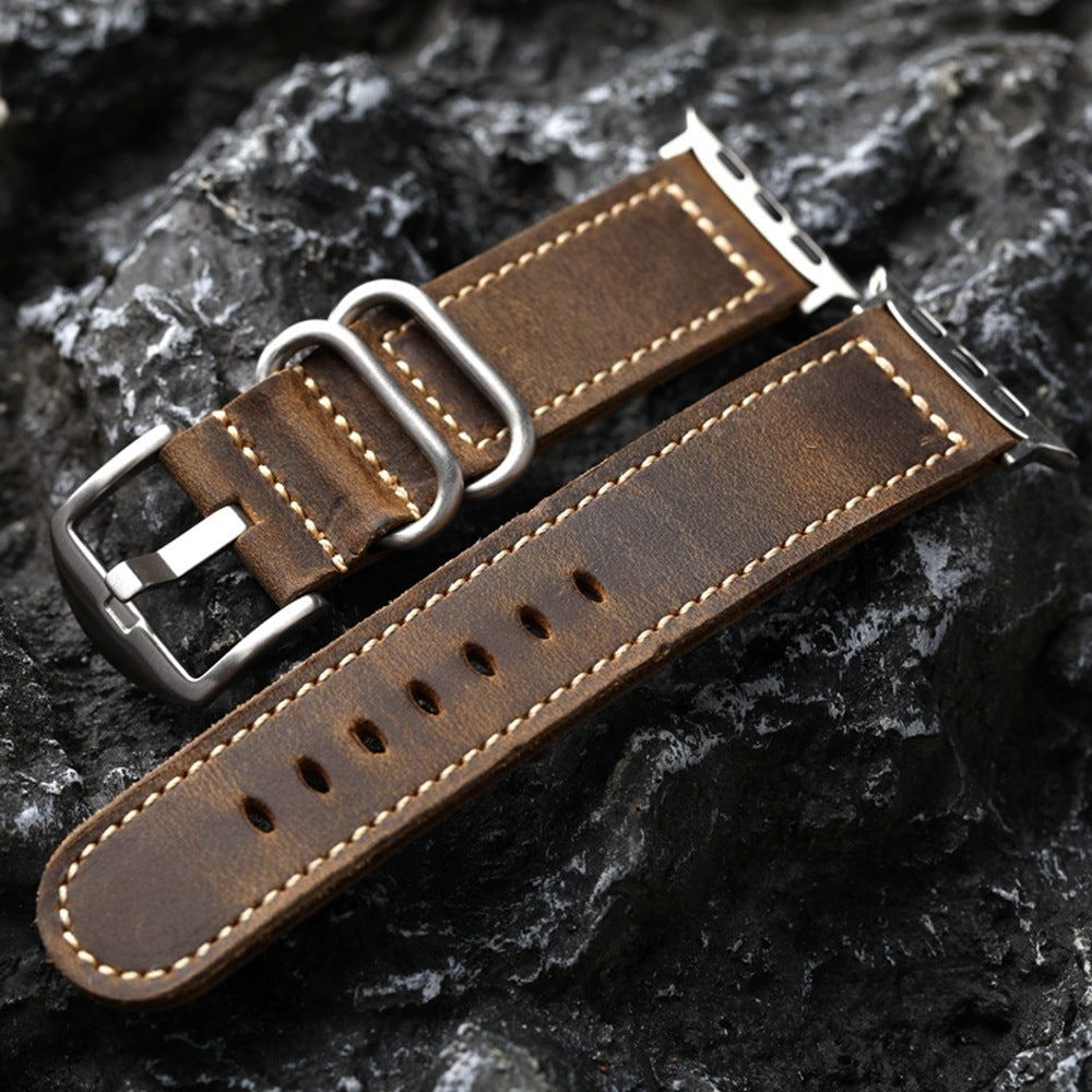 Bracelet de montre en cuir pleine fleur — Édition Atelier — image 2