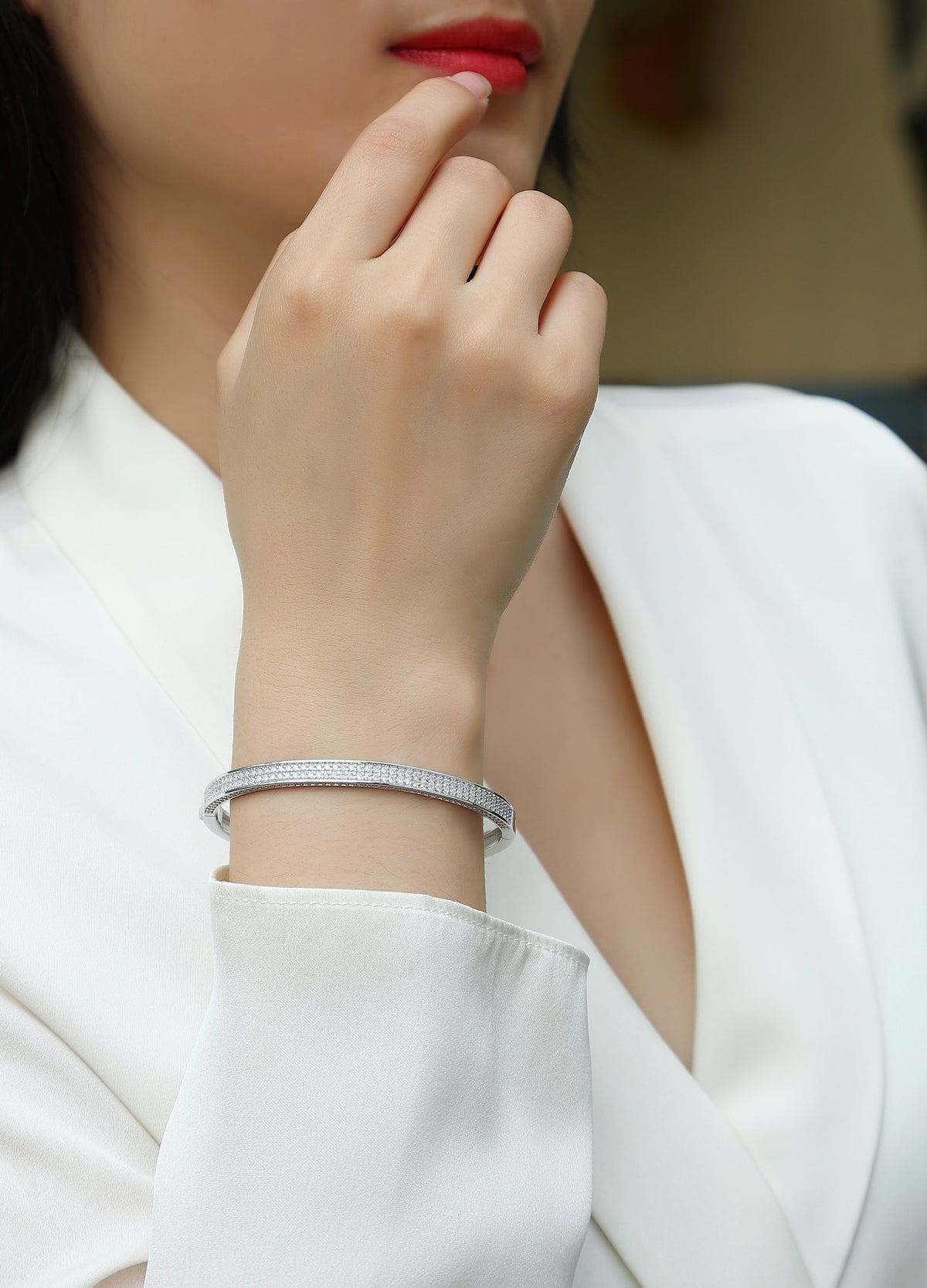 Bracelet Cosmic Trajectory en moissanite S925 — image 7