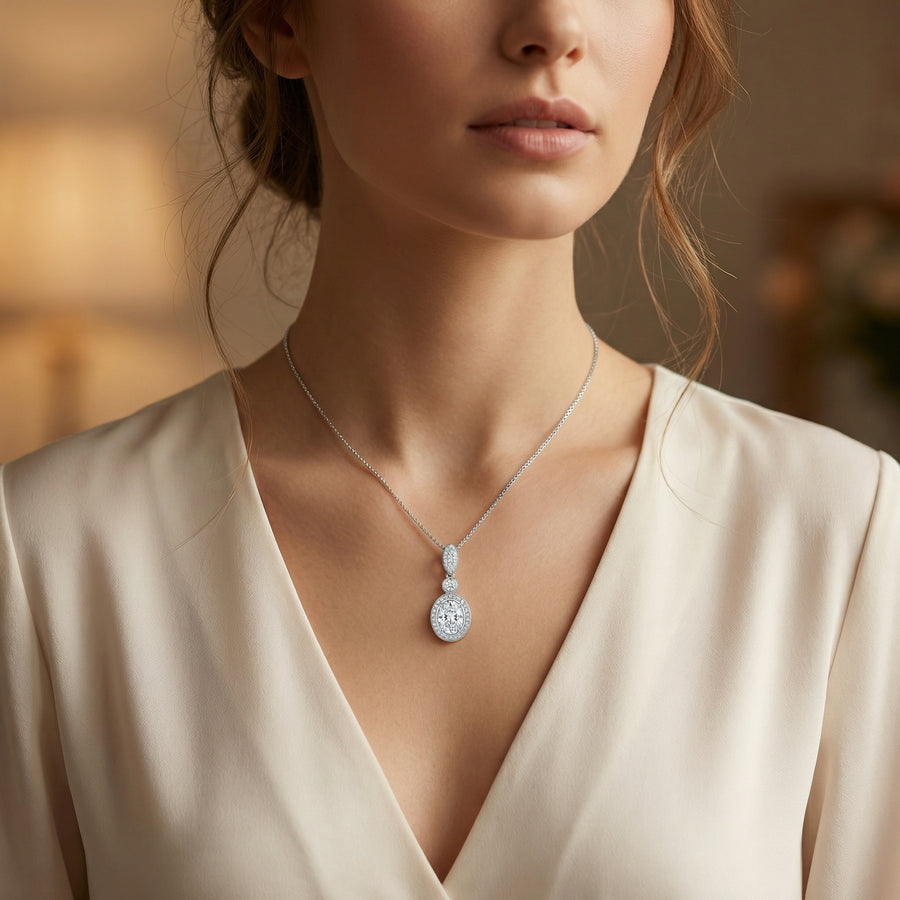 Collier triple pendentif en argent 925 — Édition Héritage — image 2