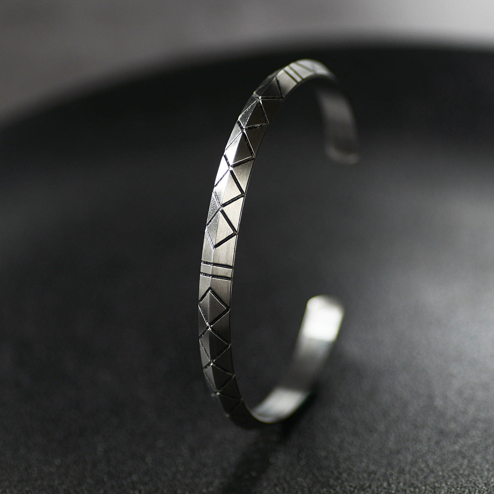 Bracelet manchette en acier — Édition Brut — image 4