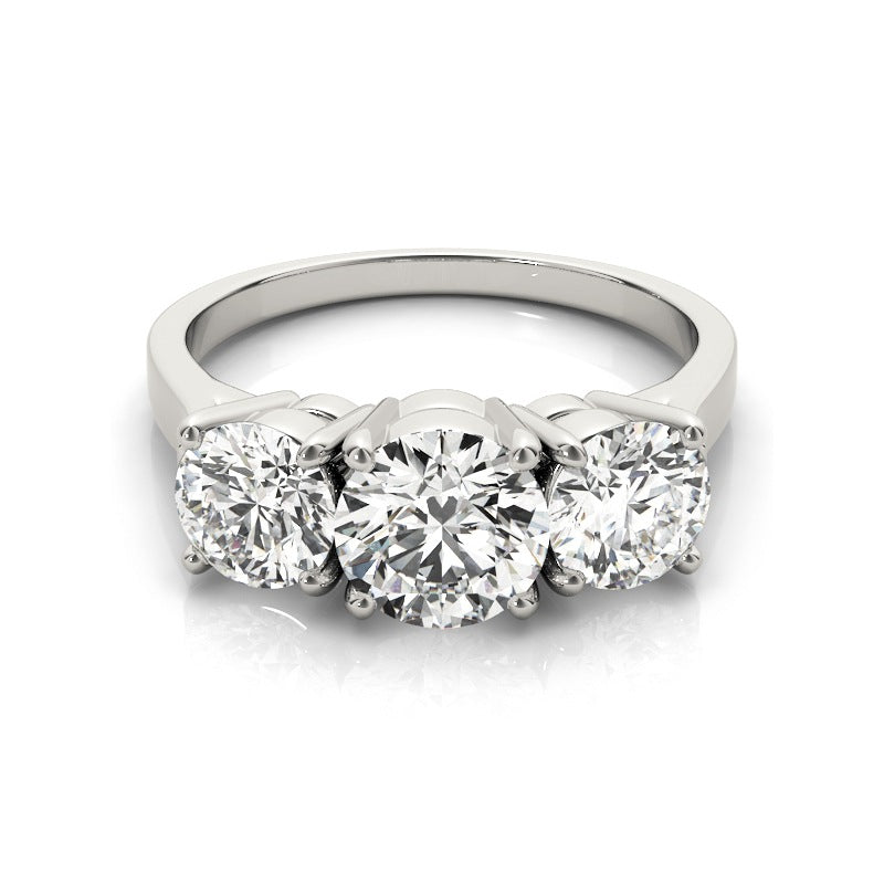 Bague solitaire en argent 925 — Zircon 1 ct — image 1