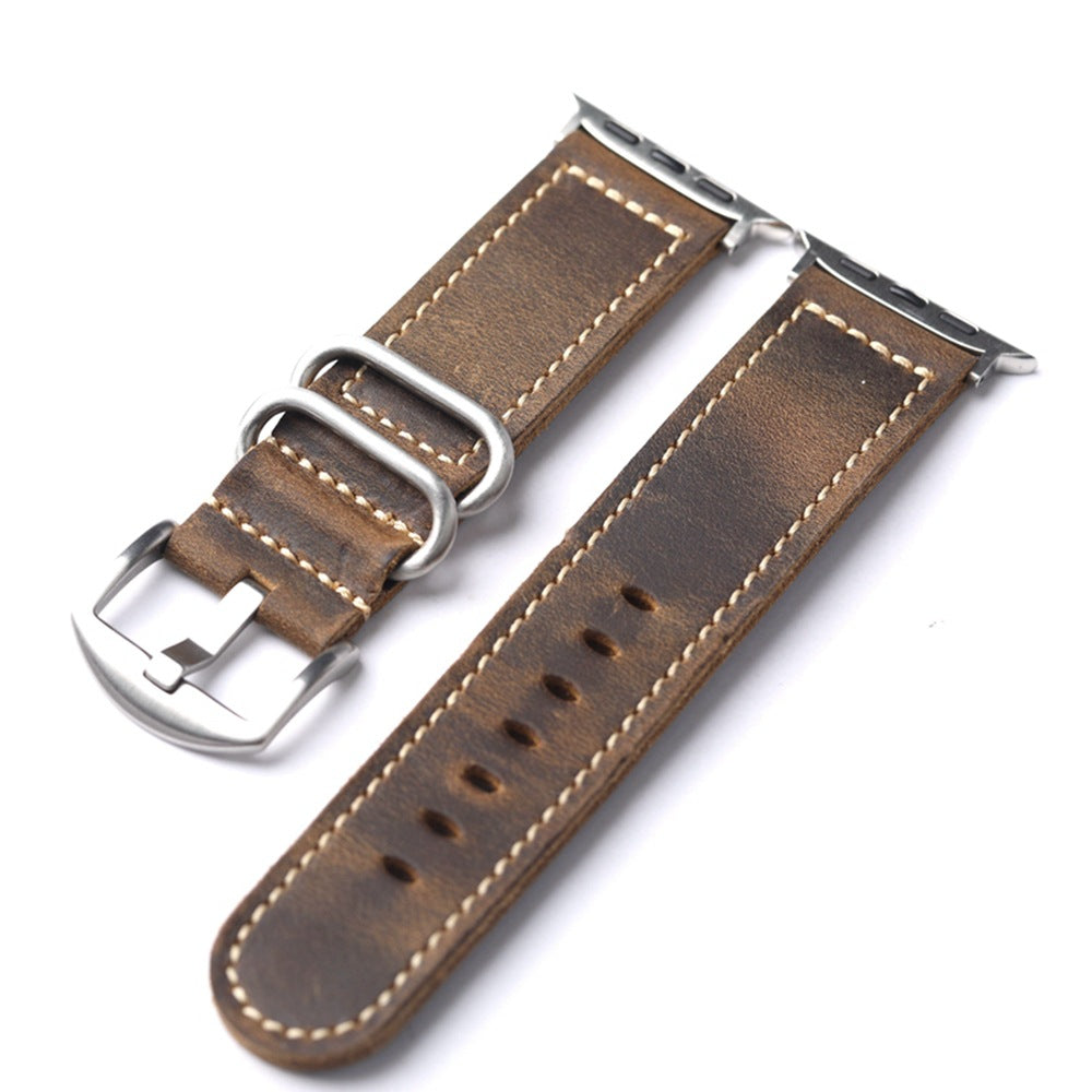 Bracelet de montre en cuir pleine fleur — Édition Atelier — image 7