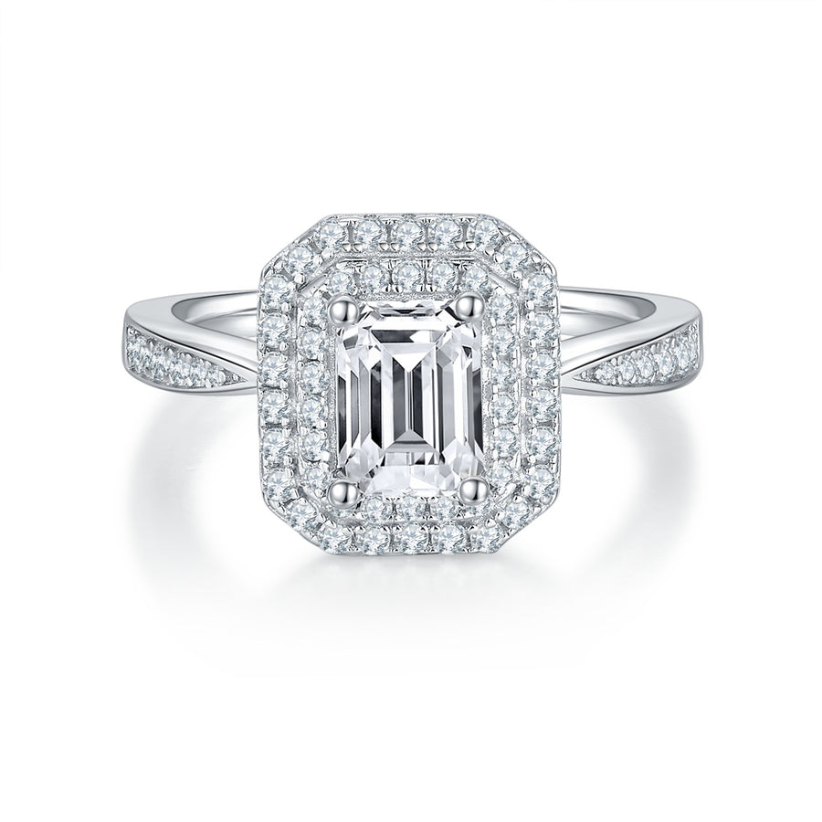 Parure octogonale en moissanite S925 — Édition Lumière — image 2