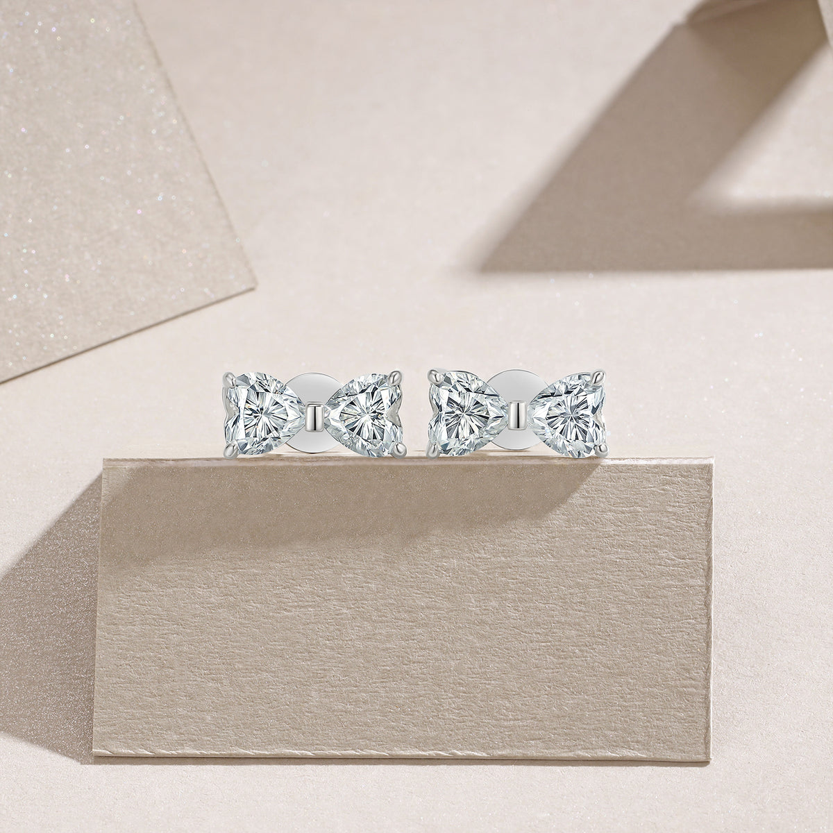 Parure cœur en moissanite S925 — Édition Signature — image 3