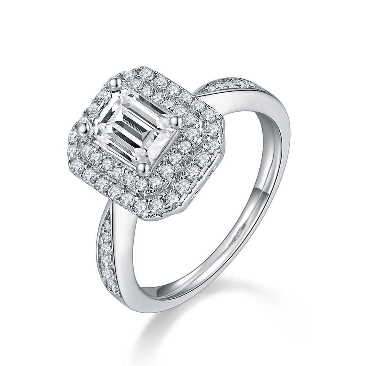 Parure octogonale en moissanite S925 — Édition Lumière — image 1