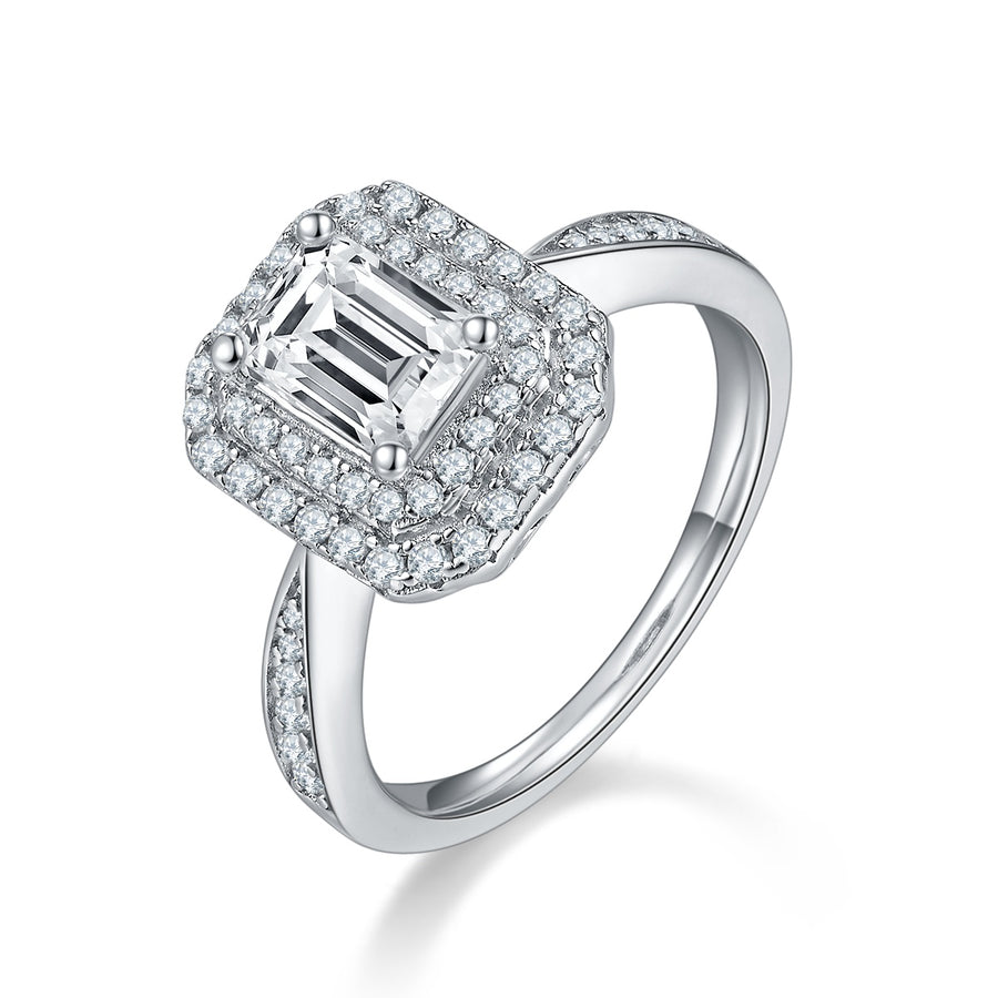 Parure octogonale en moissanite S925 — Édition Lumière — image 1
