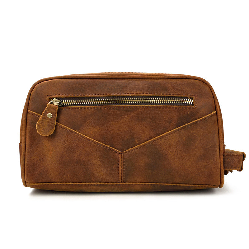 Trousse de toilette en cuir Crazy Horse — Édition Voyage — image 2