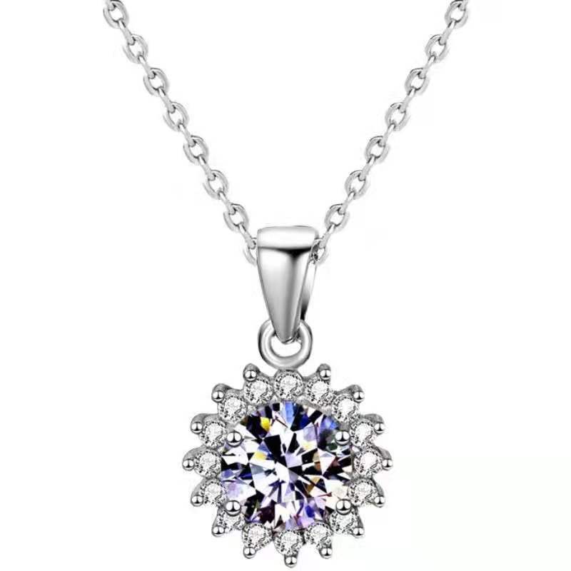Collier Tournesol en argent 925 — Édition Botanique — image 1
