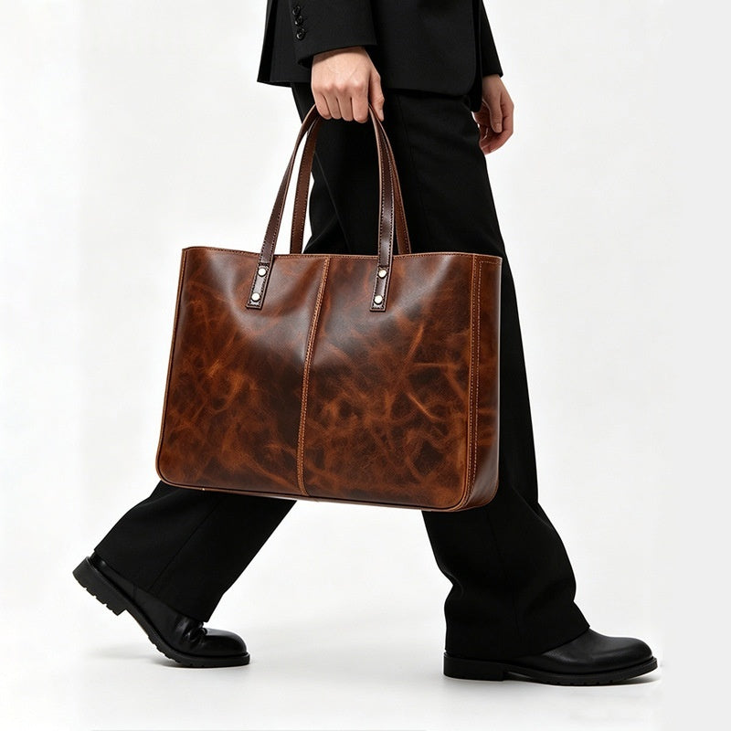 Sac bandoulière en cuir véritable — Édition Héritage — image 4