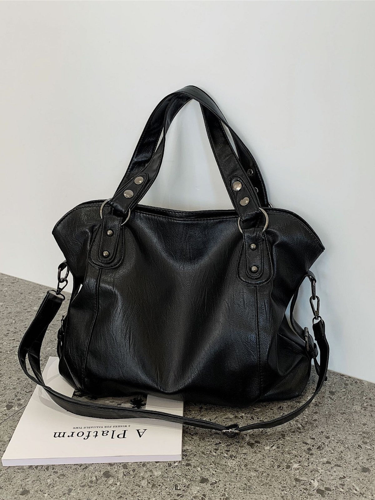 Sac Tote Atelier — Noir — vue 4