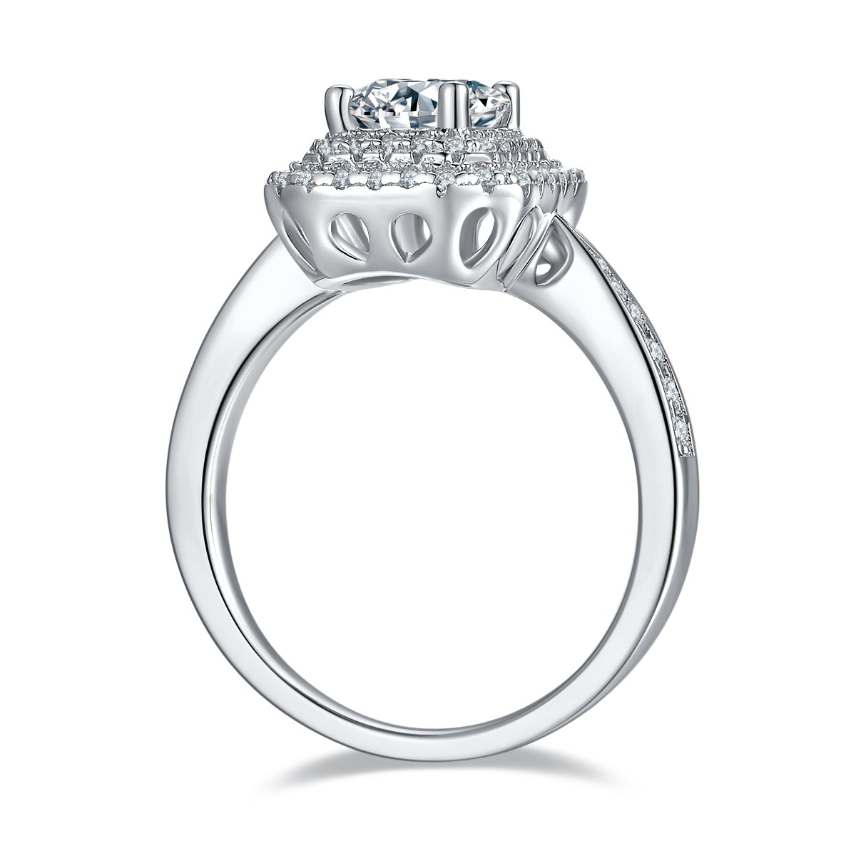 Parure octogonale en moissanite S925 — Édition Lumière — image 6